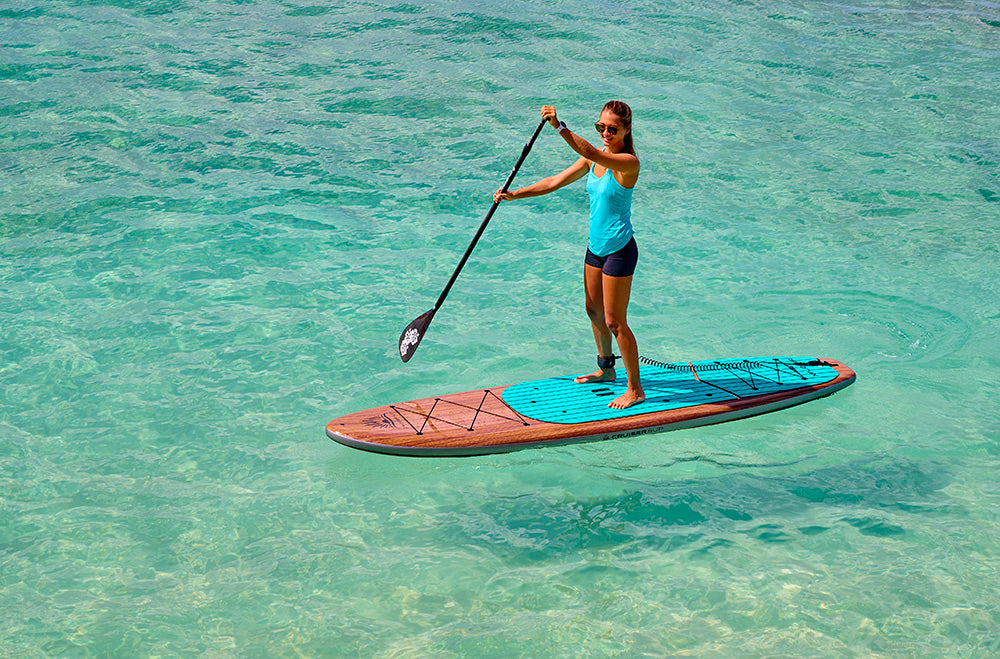 Cruiser SUP® XPLORER Woody - Hard Paddle Quality Shell Premium Board